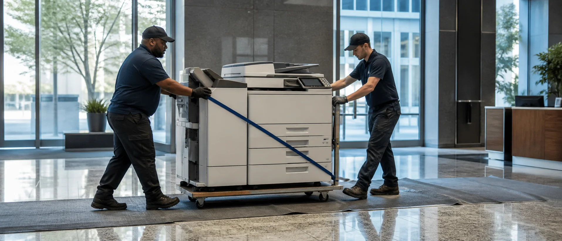 Commercial copier delivery representing service in Lee's Summit, MO